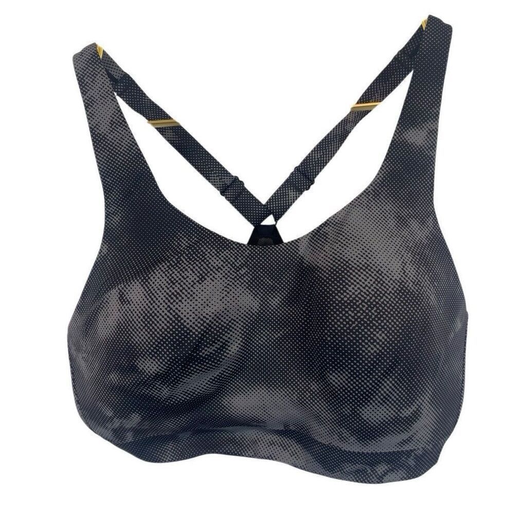 Athleta Sports Bra Gray Black Size 34D S 598545-00